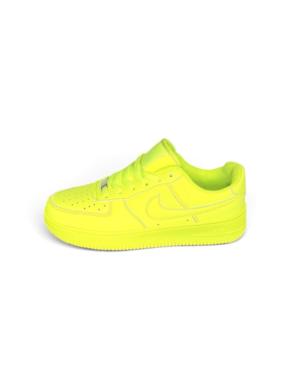 Nike Air Force 1 Low Sneakers Yellow Kids Lace-Up Casual Athletic